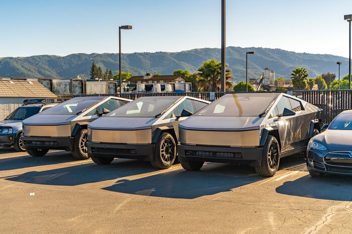 Cybertrucks Tesla