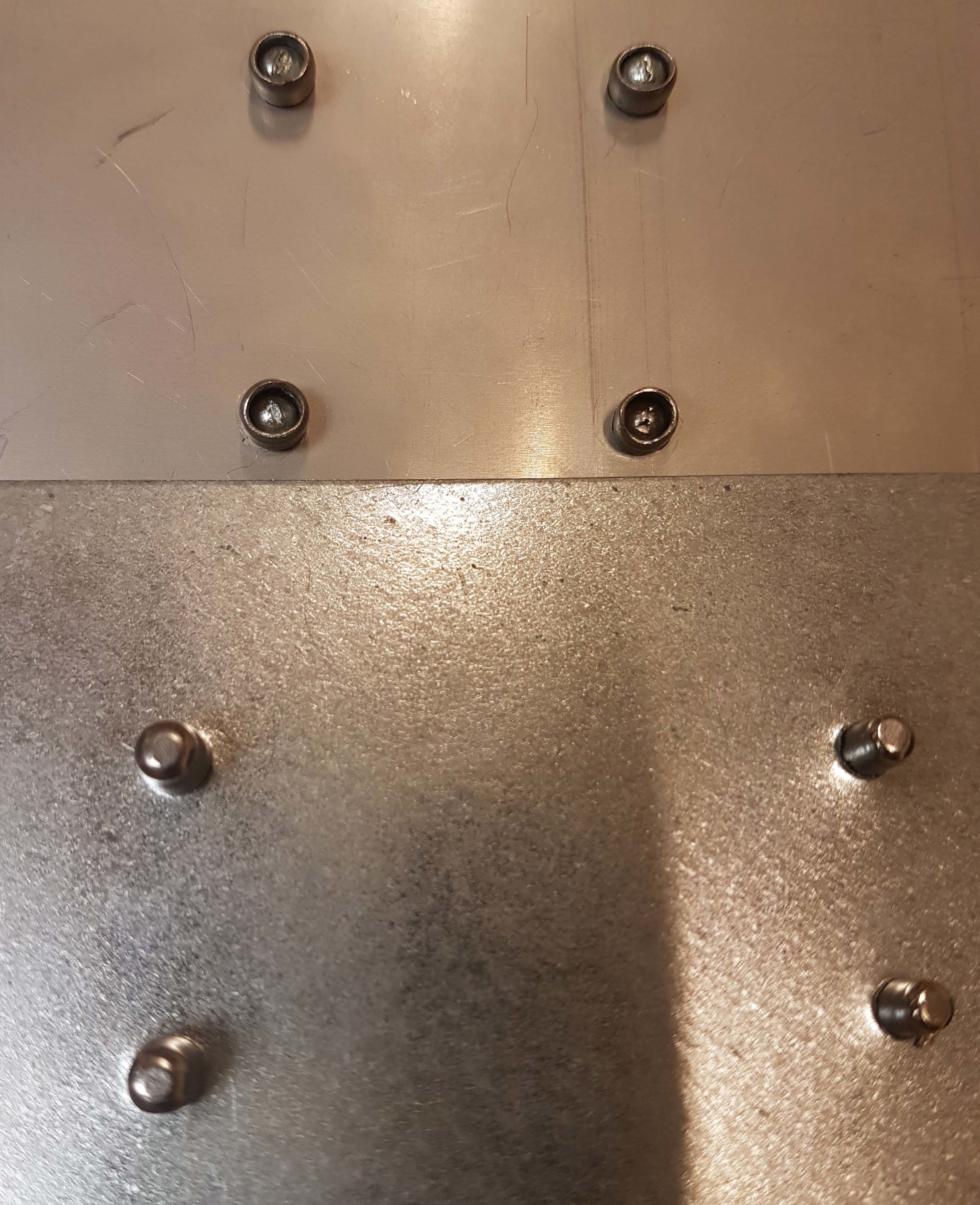 Closed sealed rivets stainless steel incorporating Duplex